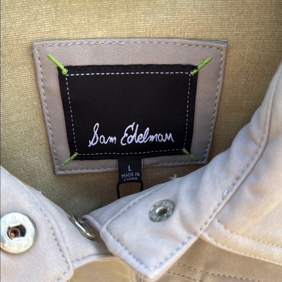 NWT Sam Edelman Beige Button-Up Jacket - Picture 2 of 5